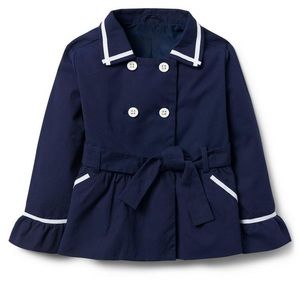 NWT - In Bag - Janie and Jack Navy Trench Coat
